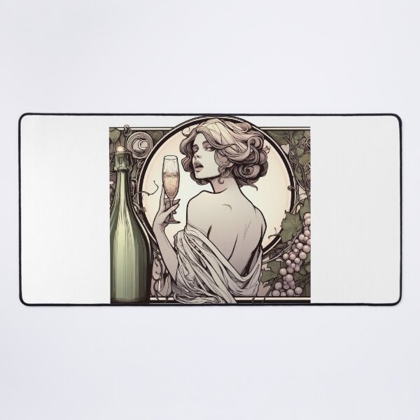 Item preview, Champagne Girl, Art Nouveau designed and sold by Art School Dropout.