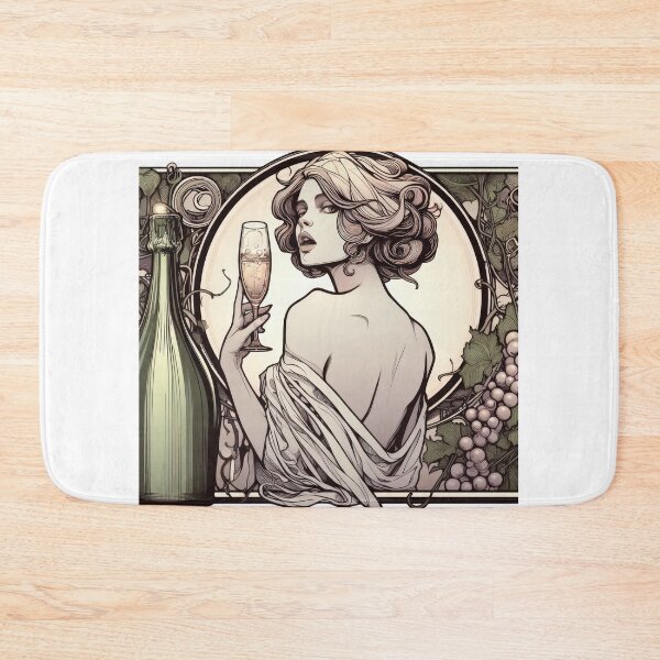 Item preview, Champagne Girl, Art Nouveau designed and sold by Art School Dropout.