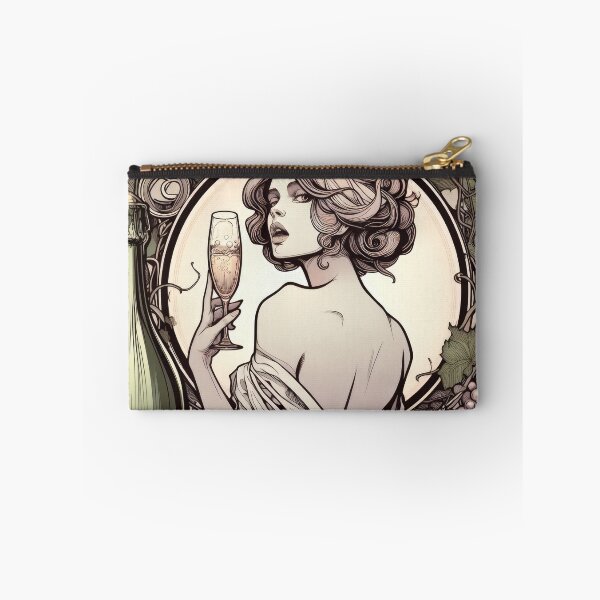 Artikelvorschau, Champagnermädchen, Jugendstil entworfen und verkauft von Art School Dropout.