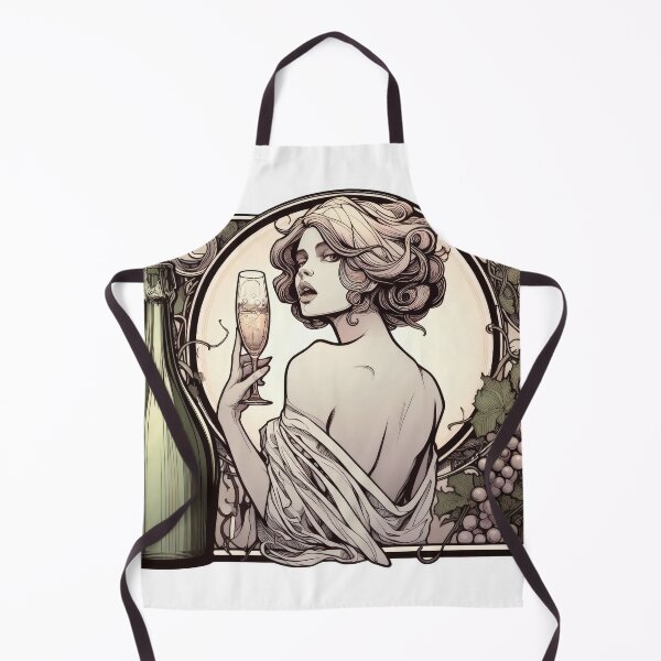 Item preview, Champagne Girl, Art Nouveau designed and sold by Art School Dropout.