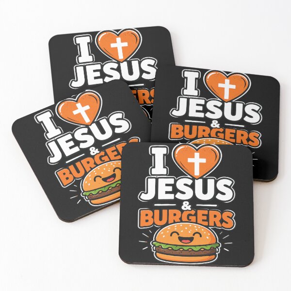 Item preview, I Love Jesus and Burgers designed and sold by OlakunleOloroz.