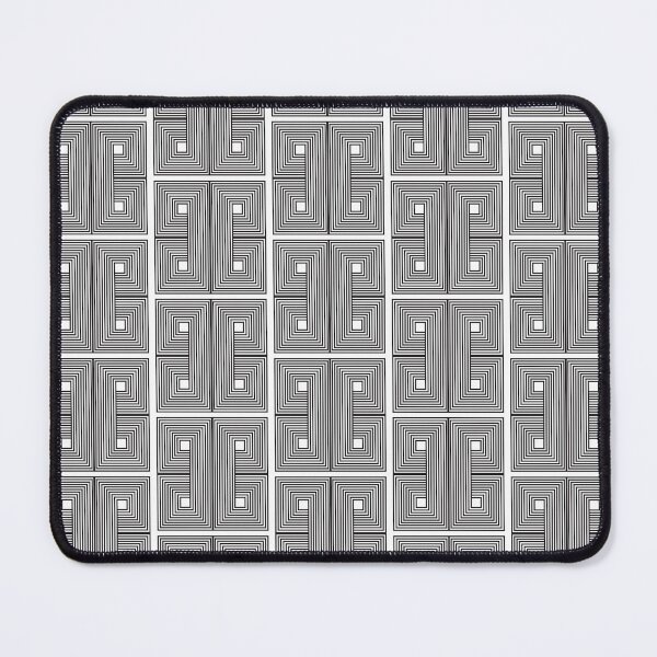 Item preview, Black and White Geometric Maze Pattern designed and sold by reanacreations.