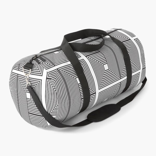 Item preview, Black and White Geometric Maze Pattern designed and sold by reanacreations.
