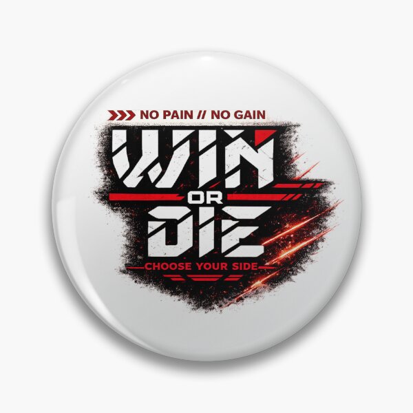 Item preview, Win or Die Typography | No Pain No Gain Gaming Motivational Design designed and sold by TheWorldGameStudio .