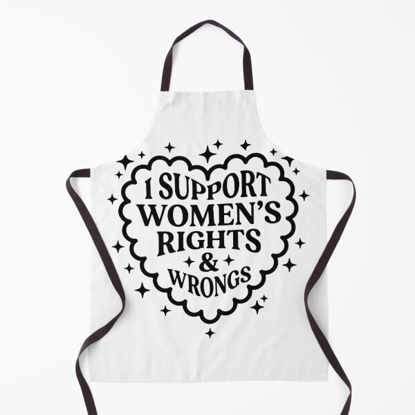 Item preview, I Support Women's Rights And Wrongs Funny Feminism Retro Heart designed and sold by raedattia.