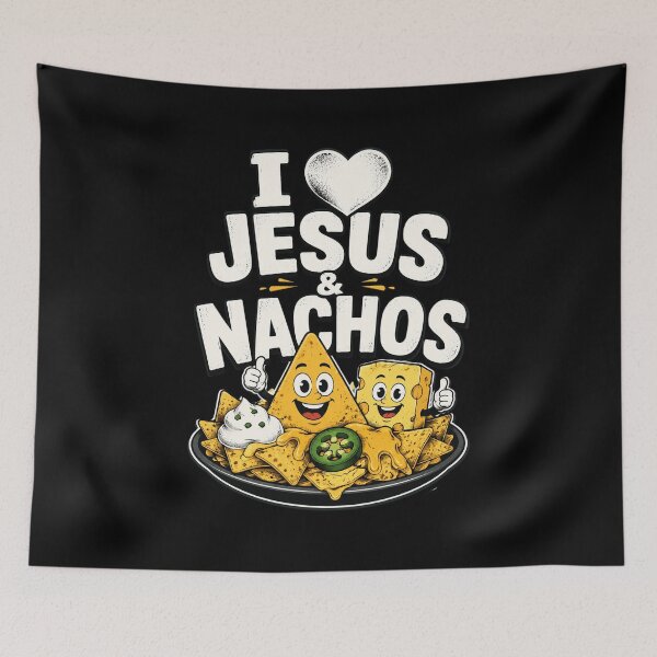 Item preview, I Love Jesus and Nachos designed and sold by OlakunleOloroz.