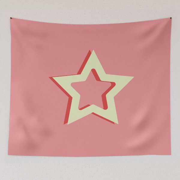 Item preview, Retro Y2K 3D Offset Star designed and sold by SolutionsArt.