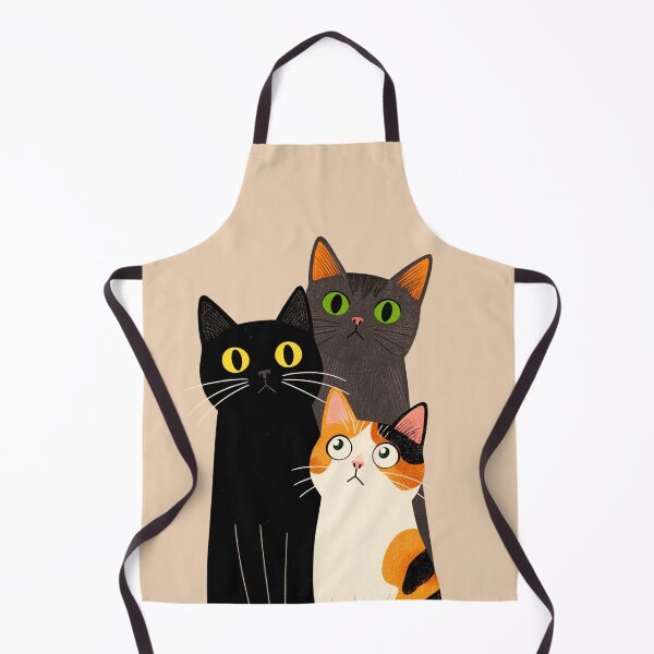 Item preview, Three Cute Cats in a Whimsical Style designed and sold by hinomaru.