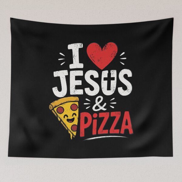 Item preview, I Love Jesus And Pizza designed and sold by OlakunleOloroz.