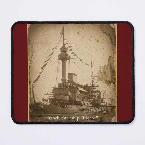Item preview, French Battleship Hoche - Vintage Ironclad Pre-Dreadnought Photo designed and sold by The store under the battleship :).