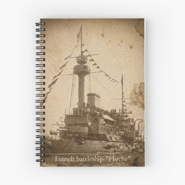 Item preview, French Battleship Hoche - Vintage Ironclad Pre-Dreadnought Photo designed and sold by The store under the battleship :).