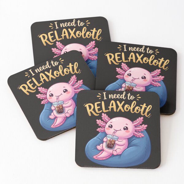 Item preview, I Need To RELAXolotl – Cute Funny Axolotl Pun Cartoon designed and sold by Trendymindvibes.