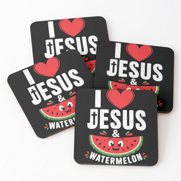 Item preview, I Love Jesus and Watermelon designed and sold by OlakunleOloroz.