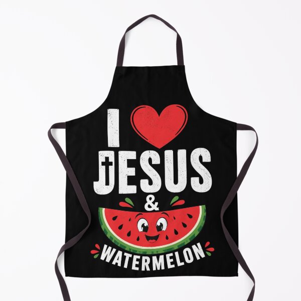 Item preview, I Love Jesus and Watermelon designed and sold by OlakunleOloroz.