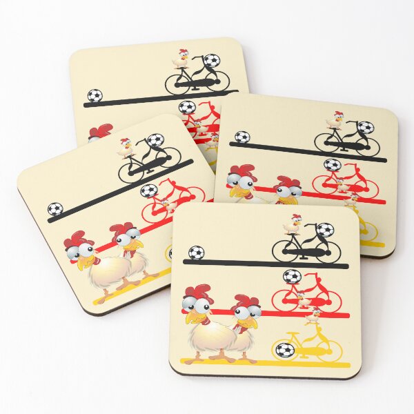 Item preview, Football, chickens, bicycle designed and sold by minimalartstory.