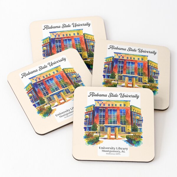 Item preview, Vibrant Alabama State University Library Watercolor Art designed and sold by EvergreenPark - Tee Studio.