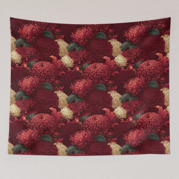 Item preview, Edgy Chrysanthemum Texture  - Flower Bouquet Pattern   - Valentine Gifts For Husband designed and sold by RoyalStarsPatts.