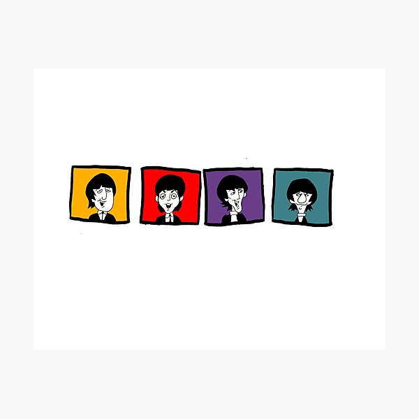 Artikelvorschau, Fab4-Cartoon entworfen und verkauft von CornishLegEnd.