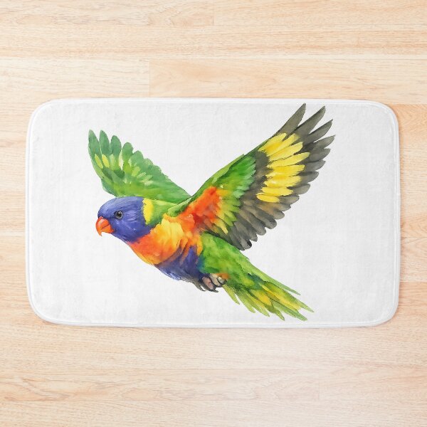 Item preview, Rainbow Lorikeet in Flight Watercolour designed and sold by Jaruart.
