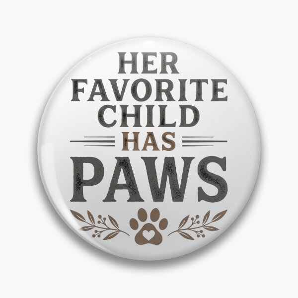 Item preview, Her Favorite Child Has Paws Funny Dog Mom Shirt designed and sold by TeNovaStudio.