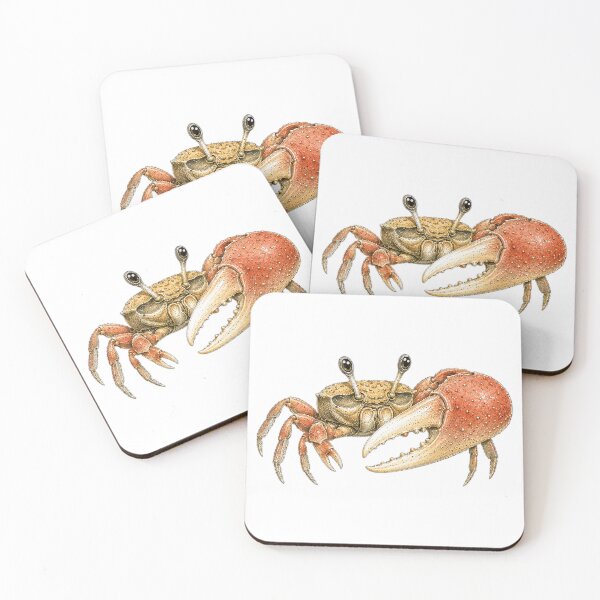Item preview, Cute Vintage Fiddler Crab Sticker - Big Claw Coastal Crab designed and sold by PND7777.