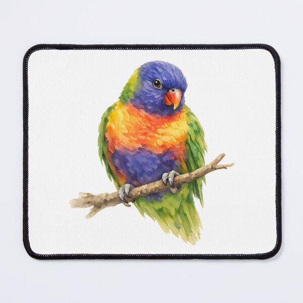 Item preview, Rainbow Lorikeet Watercolour Illustration designed and sold by Jaruart.