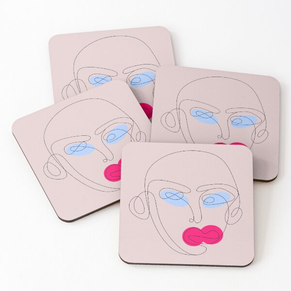 Item preview, line drawing face designed and sold by minimalartstory.