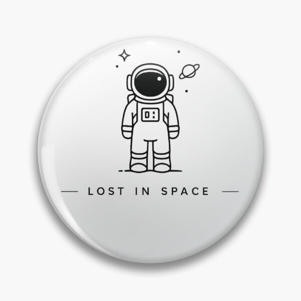 Item preview, Astronaut Lost In Space T-Shirt | Space Line Art Aesthetic Design designed and sold by Skedart.