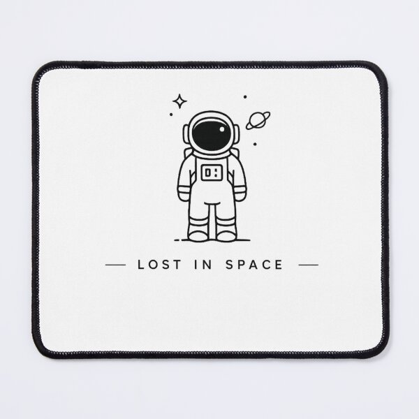 Item preview, Astronaut Lost In Space T-Shirt | Space Line Art Aesthetic Design designed and sold by Skedart.