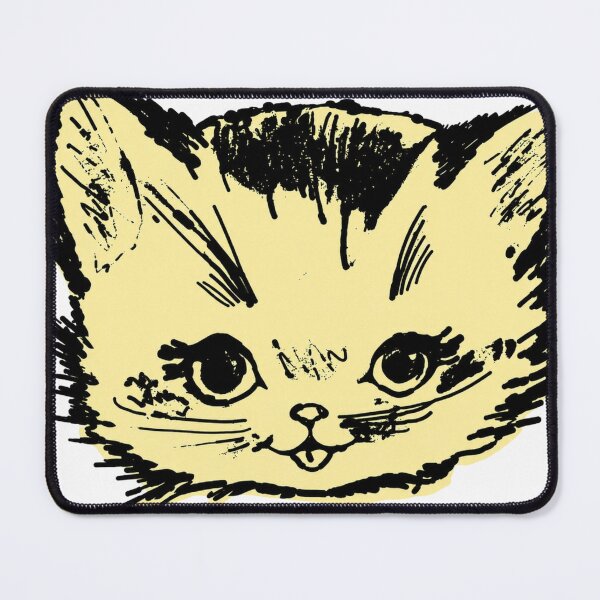 Item preview, Cute Hand Drawn Kitten Sketch designed and sold by minbadesign.