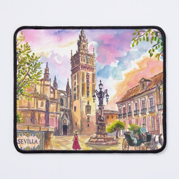Item preview, Golden Seville Light Beneath Oranges Lemons and Historic Giralda designed and sold by artshop77.