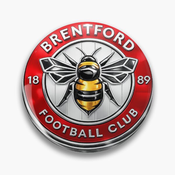 Item preview, Brentford FC Chrome Logo designed and sold by JC's Cards & More.