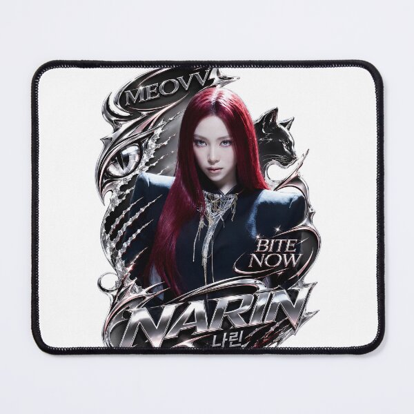 Item preview, Narin MEOVV BITE NOW Kpop Sticker Design designed and sold by Valereekmerch.
