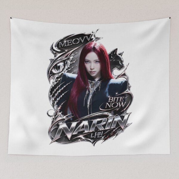 Item preview, Narin MEOVV BITE NOW Kpop Sticker Design designed and sold by Valereekmerch.