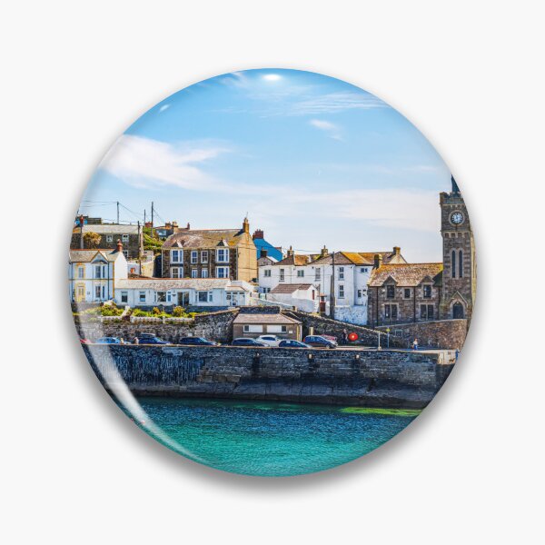 Item preview, Porthleven Clock Tower and Waterfront Houses, Cornwall, England designed and sold by Paul Thompson Photography.