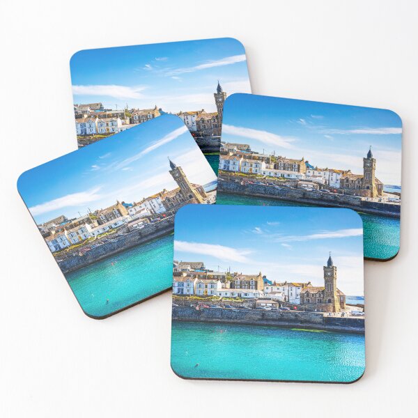 Item preview, Porthleven Clock Tower and Waterfront Houses, Cornwall, England designed and sold by Paul Thompson Photography.