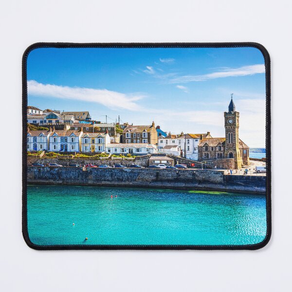 Item preview, Porthleven Clock Tower and Waterfront Houses, Cornwall, England designed and sold by Paul Thompson Photography.