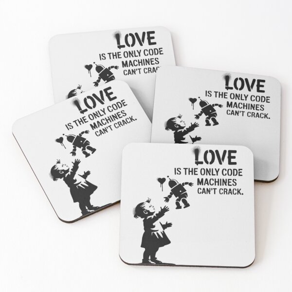 Item preview, Banksy - Love is the only code machines can't crack designed and sold by 123ks.