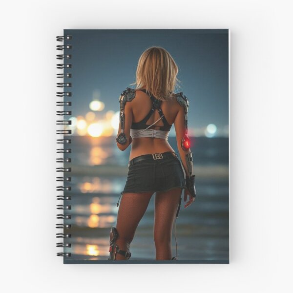 Item preview, Cyberpunk Night in Tallinn – Futuristic Cyborg Art designed and sold by e-not-shop.