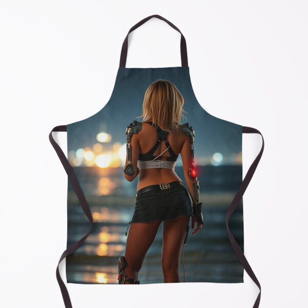 Item preview, Cyberpunk Night in Tallinn – Futuristic Cyborg Art designed and sold by e-not-shop.