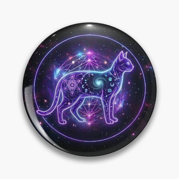 Item preview, Cosmic Cat Zodiac – Futuristic Cat Constellation designed and sold by Pfotenfaden.