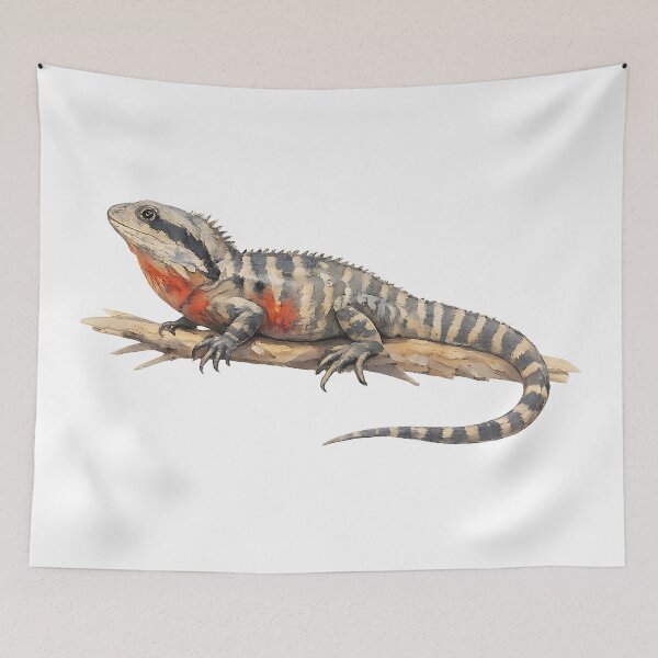 Item preview, Eastern Water Dragon Wildlife Illustration designed and sold by Jaruart.