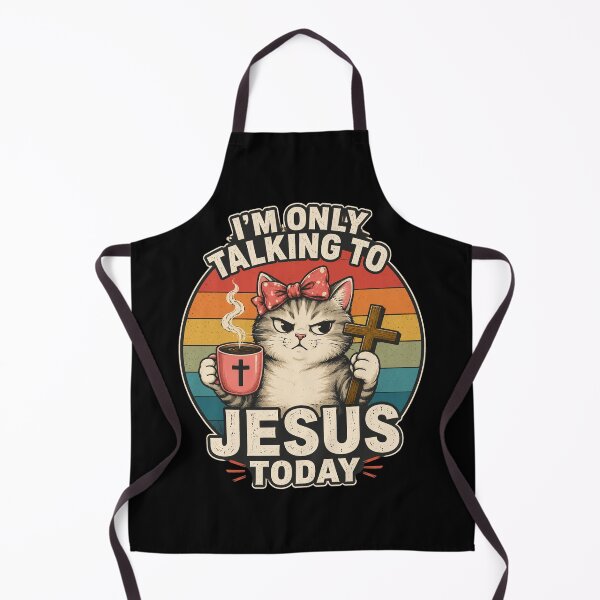 Item preview, I'm only Talking to Jesus Today Cat Coffee designed and sold by OlakunleOloroz.