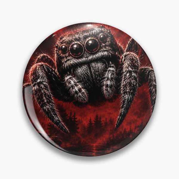 Item preview, Giant Jumping Spider Under a Blood Moon designed and sold by Weirdwildco69.