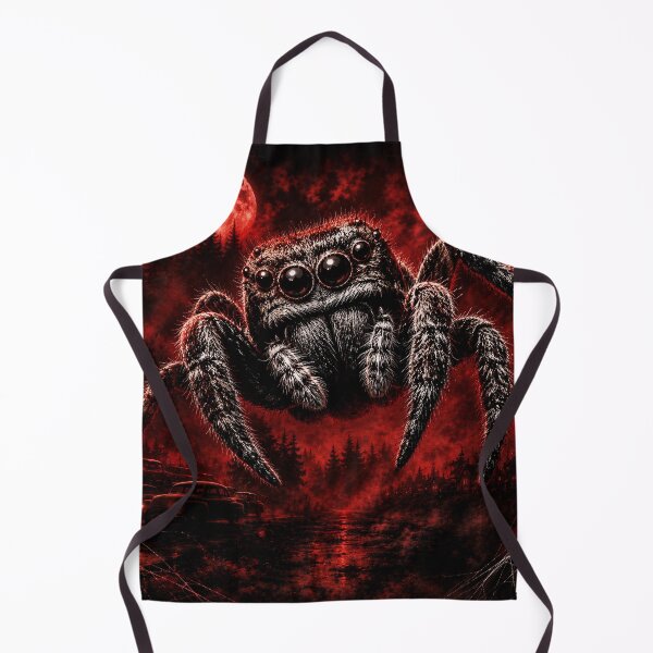 Item preview, Giant Jumping Spider Under a Blood Moon designed and sold by Weirdwildco69.