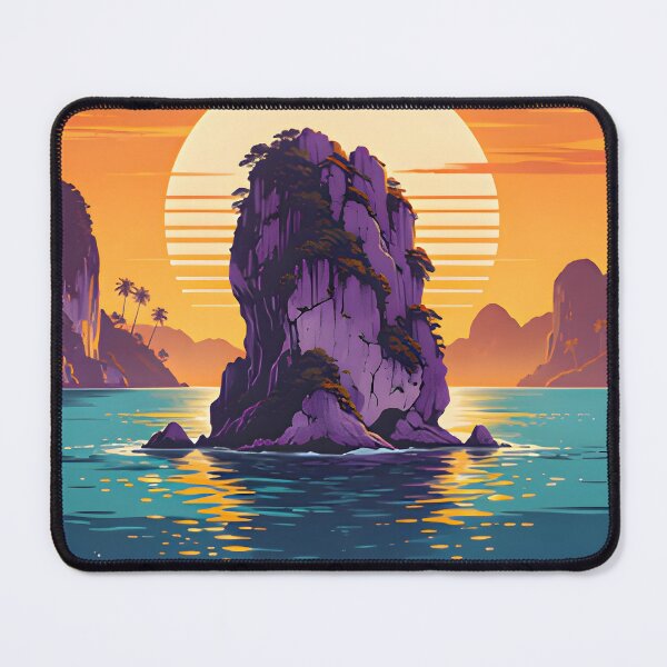 Item preview, Hin Muang – Retro Sunset Poster designed and sold by Spirit of Siam.