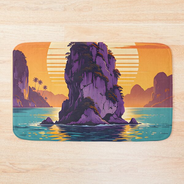 Item preview, Hin Muang – Retro Sunset Poster designed and sold by Spirit of Siam.