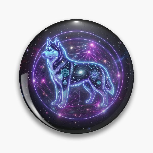 Item preview, Cosmic Husky – Siberian Husky Zodiac Sign designed and sold by Pfotenfaden.