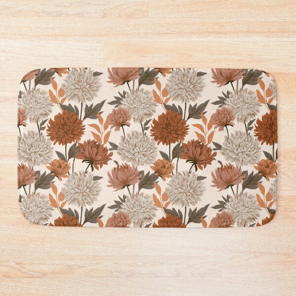 Item preview, Delicate Chrysanthemum Print  - Retro Flower Floral   - Wedding Gifts designed and sold by RoyalStarsPatts.