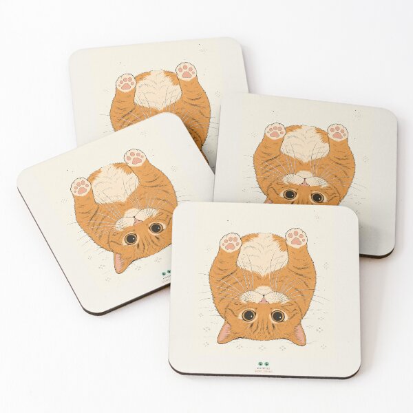 Item preview, Cat Belly Up Japanese Ink Art Print designed and sold by Petinkart | INK SOULS.